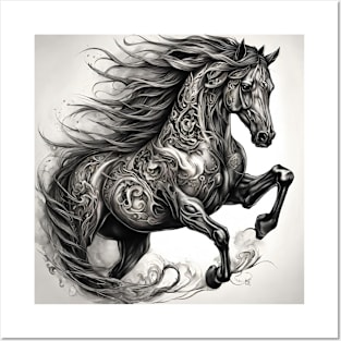 Beautiful Horse Decor Artwork Posters and Art